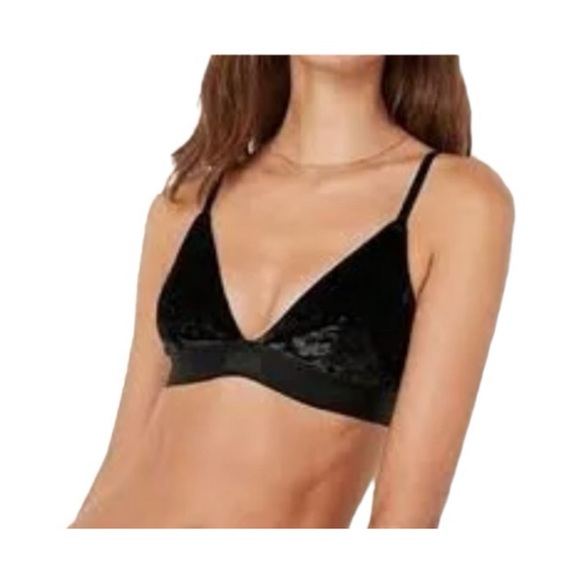 Victoria Secret Set BRALETTE Size XS Boxy PJ Shorts BLACK VELVET NWT Size S - Picture 2 of 12